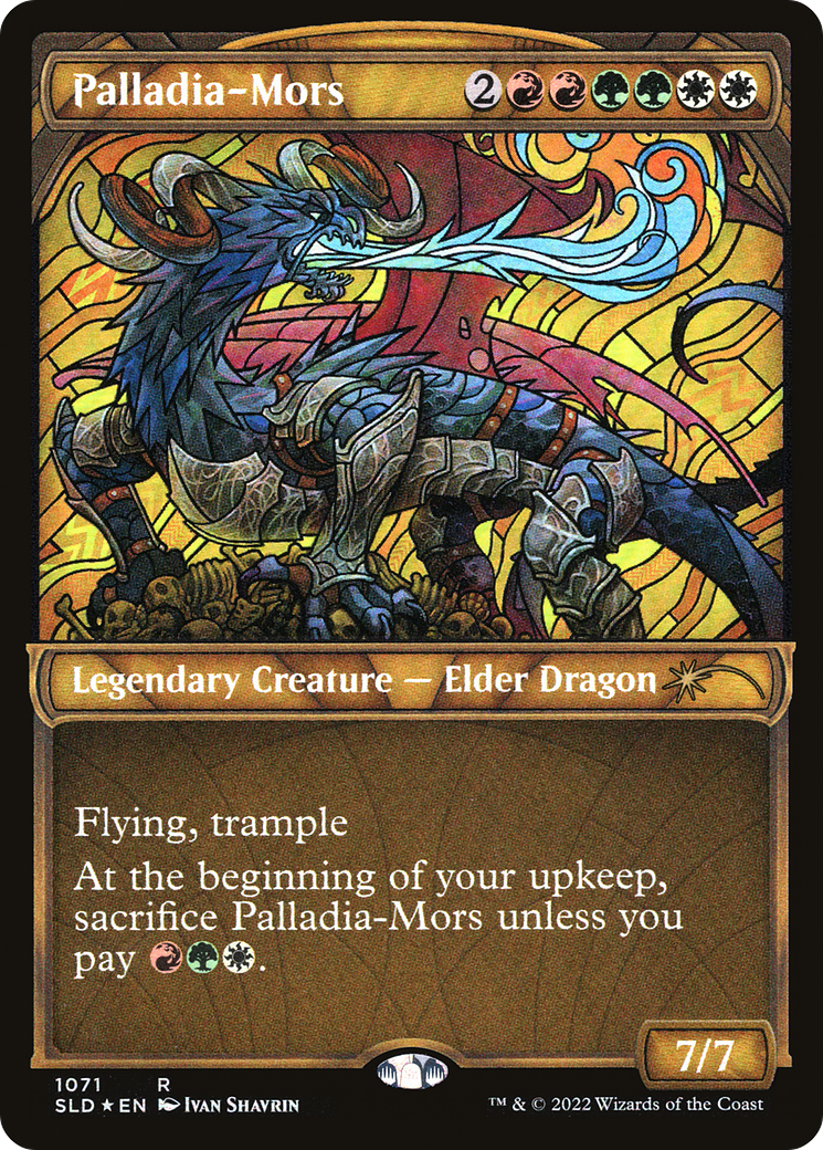 Image of Palladia-Mors (Stained Glass) (Textured Foil) (SLD-1071) - Secret Lair Drop: (Showcase) Foil