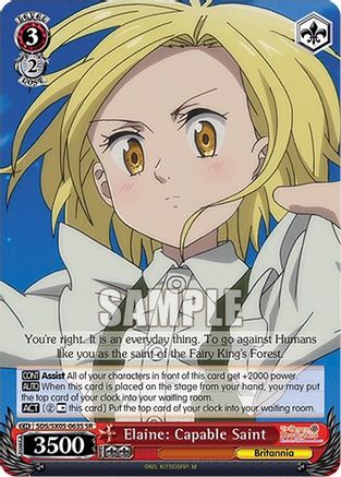 Image of Elaine: Capable Saint (SR) (SDS/SX05-063S SR) - The Seven Deadly Sins: Revival of The Commandments