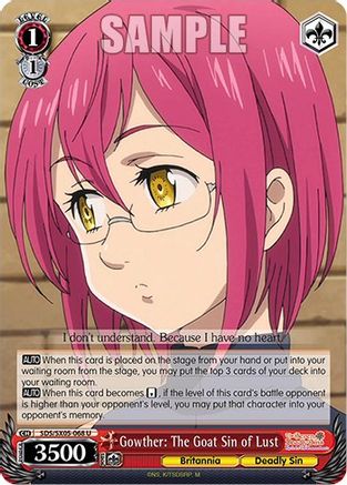Image of Gowther: The Goat Sin of Lust (SDS/SX05-068 U) - The Seven Deadly Sins: Revival of The Commandments