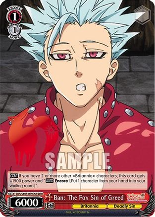 Image of Ban: The Fox Sin of Greed (DSR) (SDS/SX05-069DSR DSR) - The Seven Deadly Sins: Revival of The Commandments