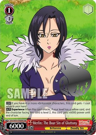 Image of Merlin: The Boar Sin of Gluttony (DSR) (SDS/SX05-070DSR DSR) - The Seven Deadly Sins: Revival of The Commandments