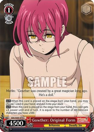 Image of Gowther: Original Form (SDS/SX05-074 C) - The Seven Deadly Sins: Revival of The Commandments