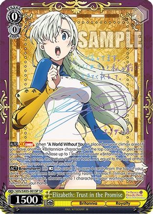 Image of Elizabeth: Trust in the Promise (SP) (SDS/SX05-001SP SP) - The Seven Deadly Sins: Revival of The Commandments
