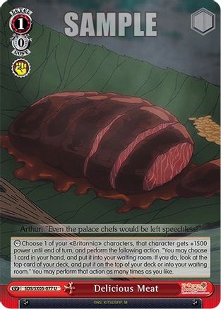 Image of Delicious Meat (SDS/SX05-077 U) - The Seven Deadly Sins: Revival of The Commandments