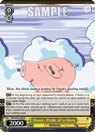 Image of Hawk: Pride of a Hero (SDS/SX05-002 RR) - The Seven Deadly Sins: Revival of The Commandments