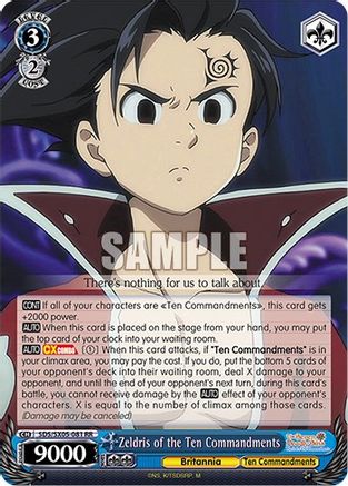 Image of Zeldris of the Ten Commandments (SDS/SX05-081 RR) - The Seven Deadly Sins: Revival of The Commandments