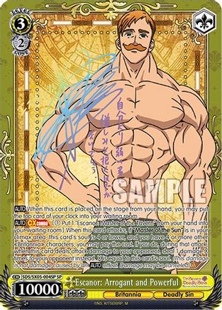 Image of Escanor: Arrogant and Powerful (SP) (SDS/SX05-004SP SP) - The Seven Deadly Sins: Revival of The Commandments