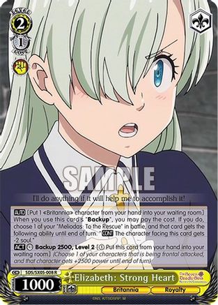 Image of Elizabeth: Strong Heart (SDS/SX05-008 R) - The Seven Deadly Sins: Revival of The Commandments