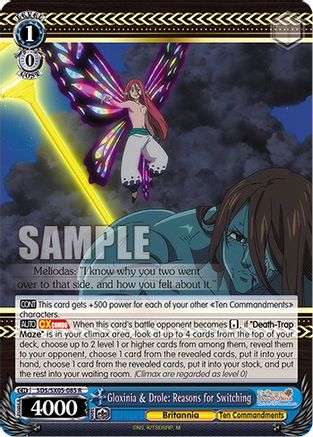 Image of Gloxinia & Drole: Reasons for Switching (SDS/SX05-085 R) - The Seven Deadly Sins: Revival of The Commandments