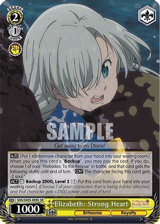 Image of Elizabeth: Strong Heart (SR) (SDS/SX05-008S SR) - The Seven Deadly Sins: Revival of The Commandments