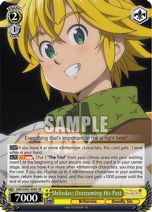 Image of Meliodas: Overcoming His Past (SR) (SDS/SX05-009S SR) - The Seven Deadly Sins: Revival of The Commandments