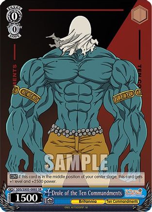 Image of Drole of the Ten Commandments (SR) (SDS/SX05-088S SR) - The Seven Deadly Sins: Revival of The Commandments