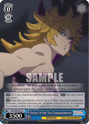 Image of Derieri of the Ten Commandments (SDS/SX05-091 U) - The Seven Deadly Sins: Revival of The Commandments