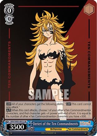 Image of Derieri of the Ten Commandments (SR) (SDS/SX05-091S SR) - The Seven Deadly Sins: Revival of The Commandments