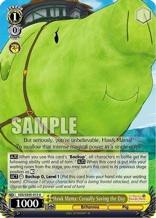 Image of Hawk Mama: Casually Saving the Day (SDS/SX05-013 U) - The Seven Deadly Sins: Revival of The Commandments