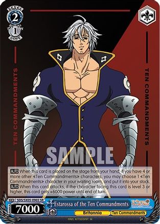 Image of Estarossa of the Ten Commandments (SR) (SDS/SX05-096S SR) - The Seven Deadly Sins: Revival of The Commandments