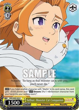 Image of Arthur: Monster Cat Companion (SDS/SX05-023 C) - The Seven Deadly Sins: Revival of The Commandments