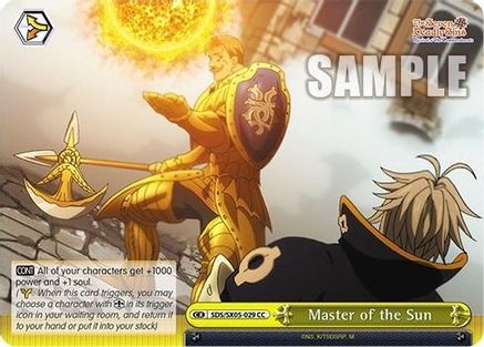 Image of Master of the Sun (SDS/SX05-029 CC) - The Seven Deadly Sins: Revival of The Commandments