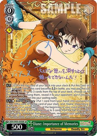 Image of Diane: Importance of Memories (SP) (SDS/SX05-030SP SP) - The Seven Deadly Sins: Revival of The Commandments