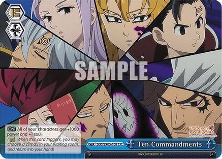Image of Ten Commandments (SDS/SX05-108 CR) - The Seven Deadly Sins: Revival of The Commandments
