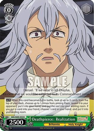Image of Deathpierce: Realization (SDS/SX05-033 R) - The Seven Deadly Sins: Revival of The Commandments
