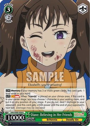 Image of Diane: Believing in Her Friends (SDS/SX05-036 R) - The Seven Deadly Sins: Revival of The Commandments