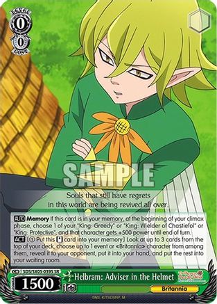 Image of Helbram: Adviser in the Helmet (SR) (SDS/SX05-039S SR) - The Seven Deadly Sins: Revival of The Commandments
