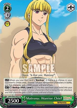 Image of Matrona: Warrior Chief (SR) (SDS/SX05-042S SR) - The Seven Deadly Sins: Revival of The Commandments