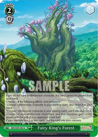 Image of Fairy King's Forest (SDS/SX05-052 U) - The Seven Deadly Sins: Revival of The Commandments