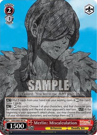 Image of Merlin: Miscalculation (SDS/SX05-061 R) - The Seven Deadly Sins: Revival of The Commandments