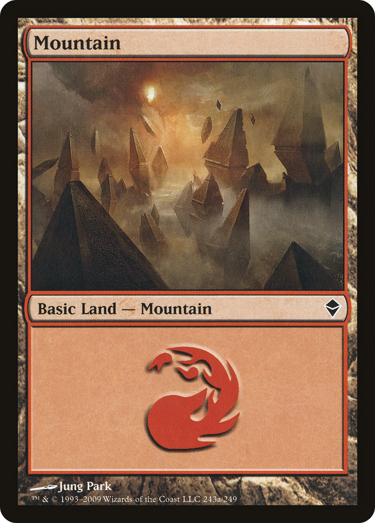 Image of Mountain (243a) (ZEN-243A) - Zendikar