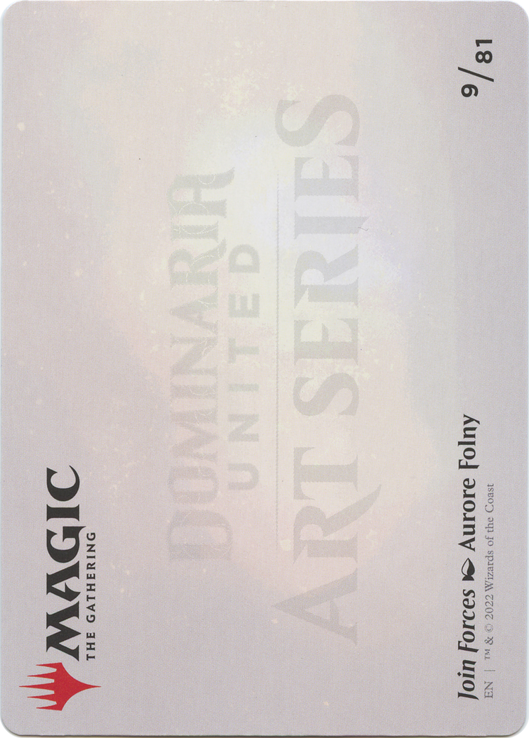 Image of Join Forces // Join Forces (ADMU-009) - Dominaria United Art Series (Borderless) Foil
