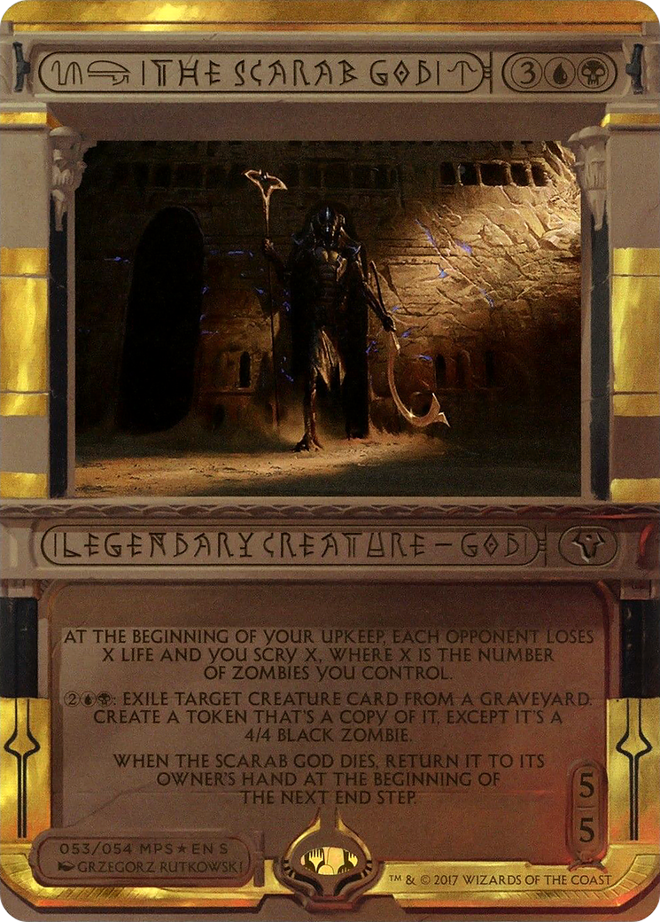 Image of The Scarab God (MPS2-053) - Amonkhet Invocations (Borderless) Foil