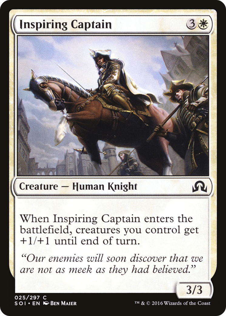 Image of Inspiring Captain (SOI-025) - Shadows over Innistrad