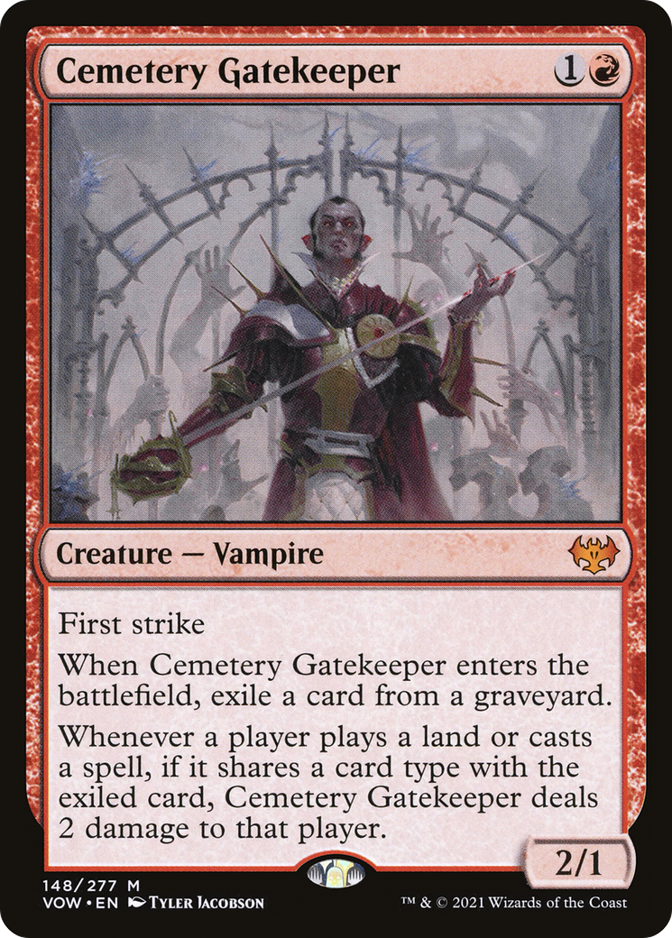 Image of Cemetery Gatekeeper (VOW-148) - Innistrad: Crimson Vow