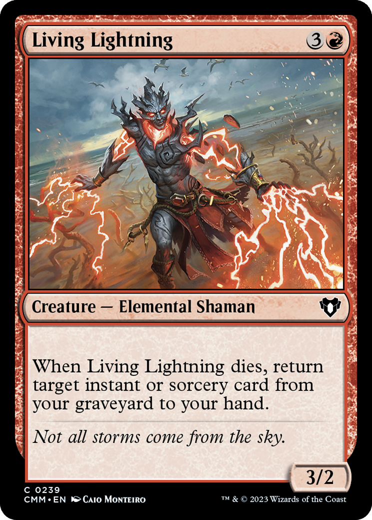 Image of Living Lightning (CMM-239) - Commander Masters Foil