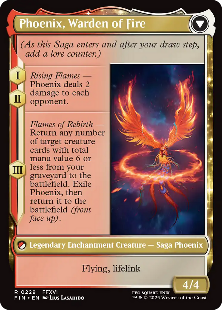 Image of Joshua, Phoenix's Dominant (FIN-229) - FINAL FANTASY: (enchantment) Foil