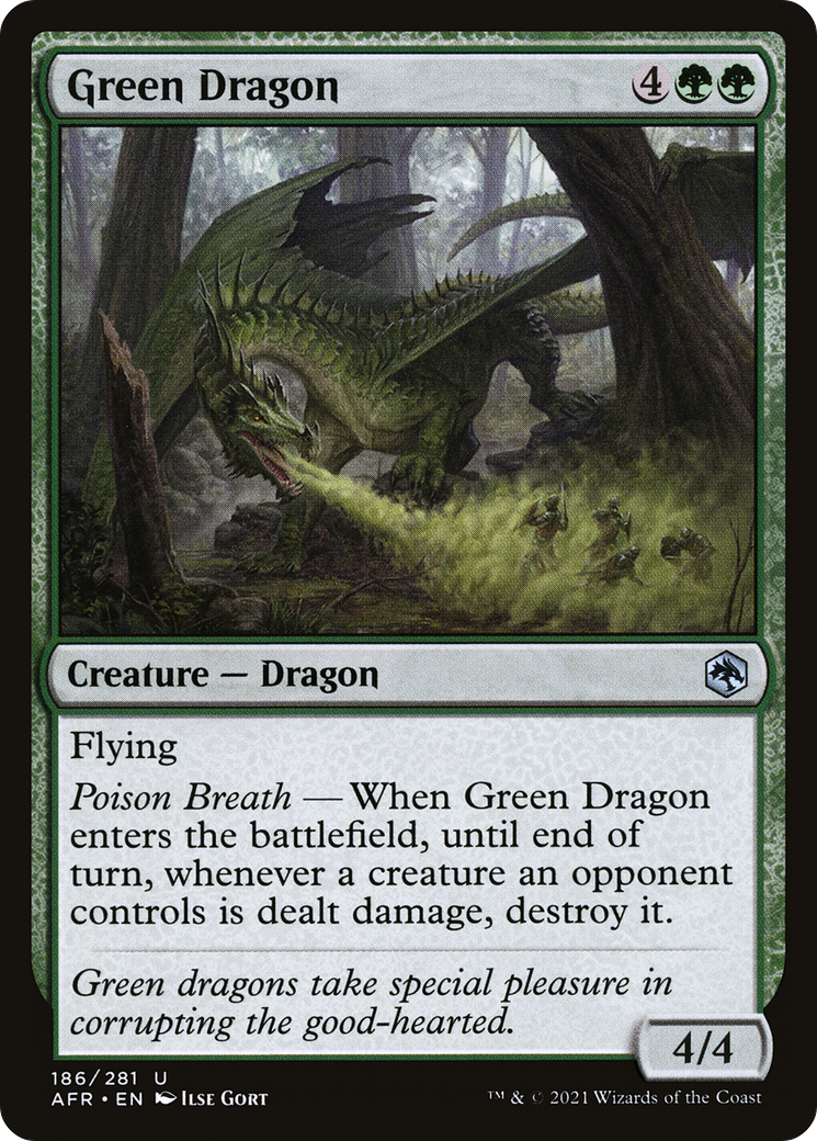 Image of Green Dragon (AFR-186) - Adventures in the Forgotten Realms Foil