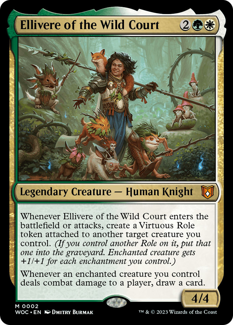 Image of Ellivere of the Wild Court (WOC-002) - Wilds of Eldraine Commander Foil