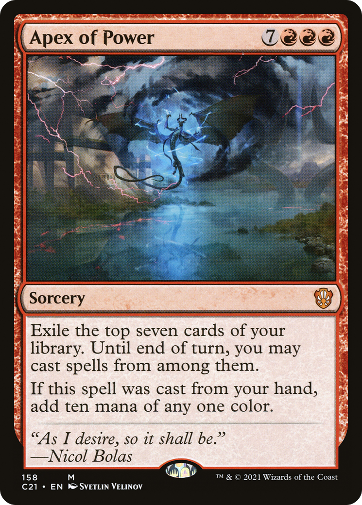 Image of Apex of Power (C21-158) - Commander 2021