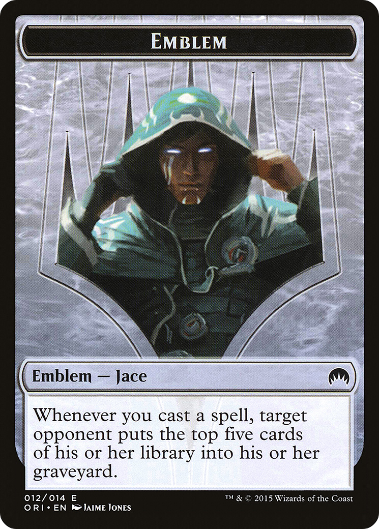 Image of Emblem - Jace, Telepath Unbound (ORI-012) - Magic Origins Tokens
