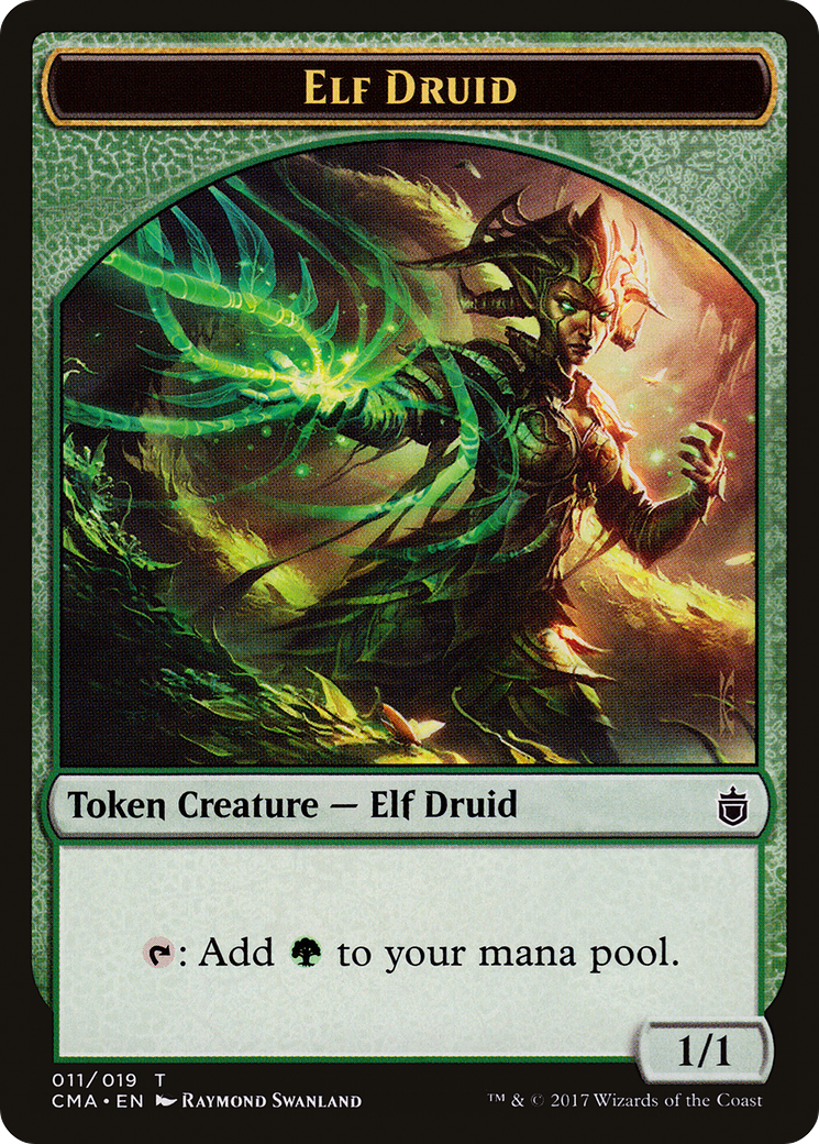 Image of Elf Druid Token (011) (CMA-011) - Commander Anthology Tokens