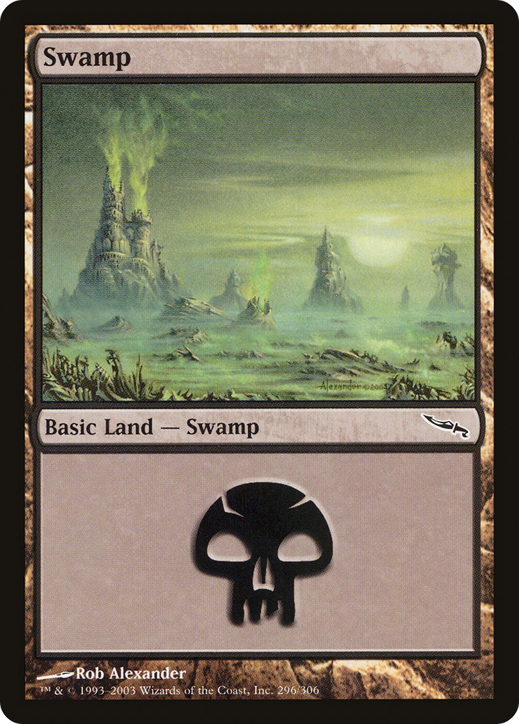 Image of Swamp (296) (MRD-296) - Mirrodin