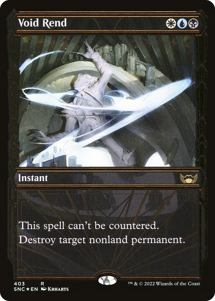 Image of Void Rend (Gilded Foil) (SNC-403) - Streets of New Capenna: (Showcase) Foil