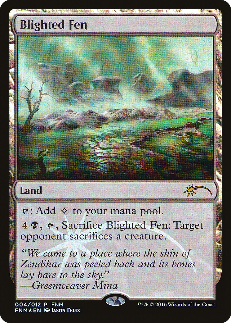 Image of Blighted Fen (FNM-004) - Friday Night Magic 2016 Foil