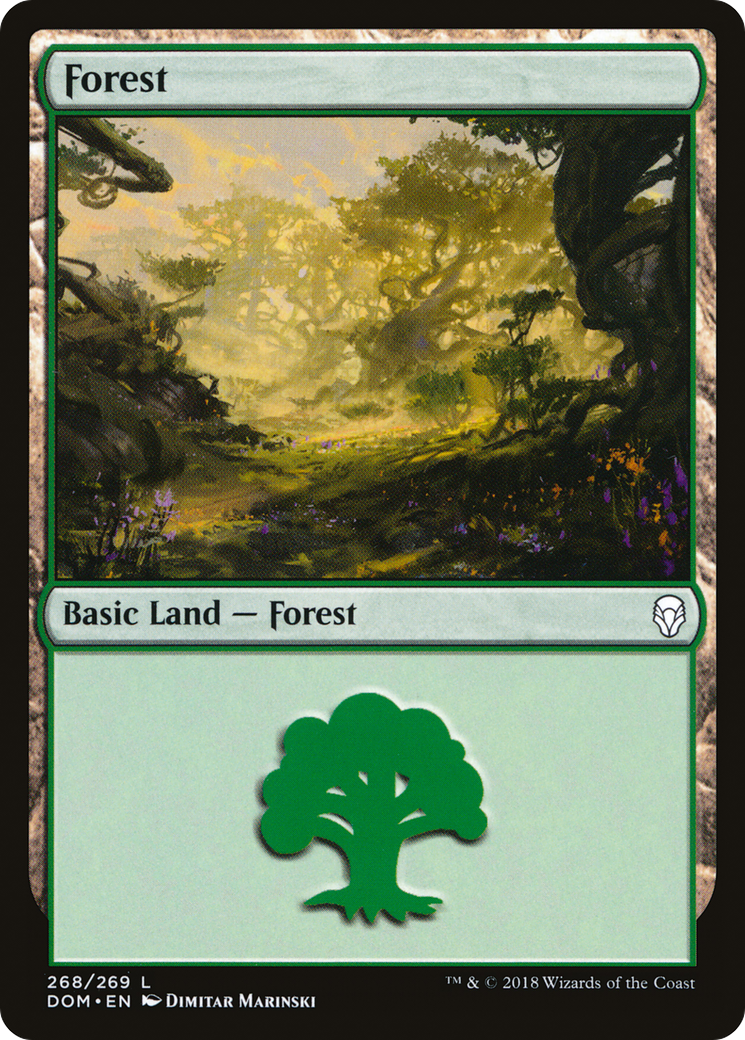 Image of Forest (268) (DOM-268) - Dominaria