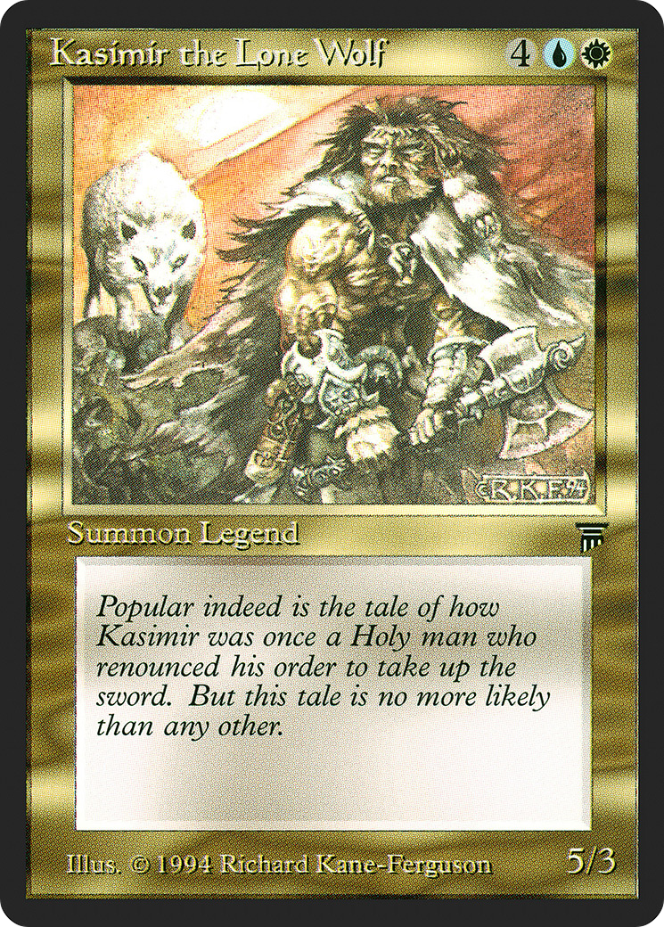 Image of Kasimir the Lone Wolf (LEG-) - Legends
