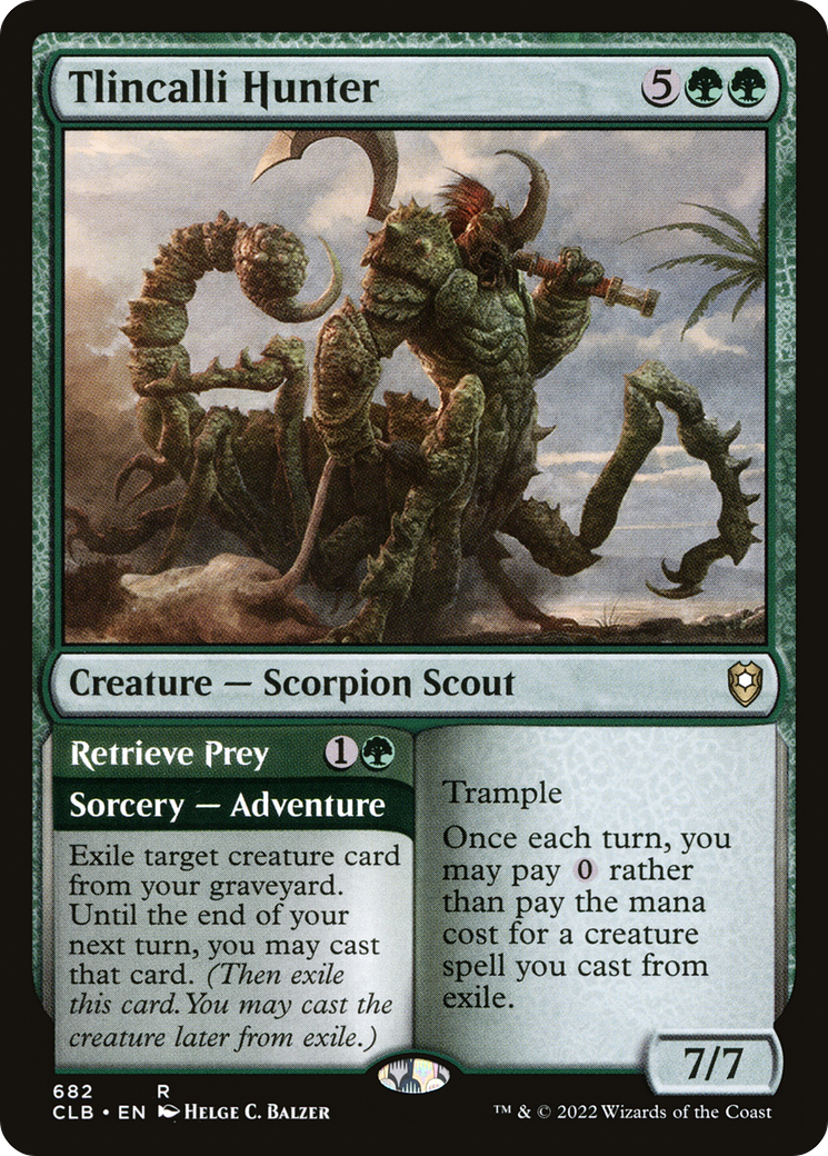 Image of Tlincalli Hunter (CLB-682) - Commander Legends: Battle for Baldur's Gate