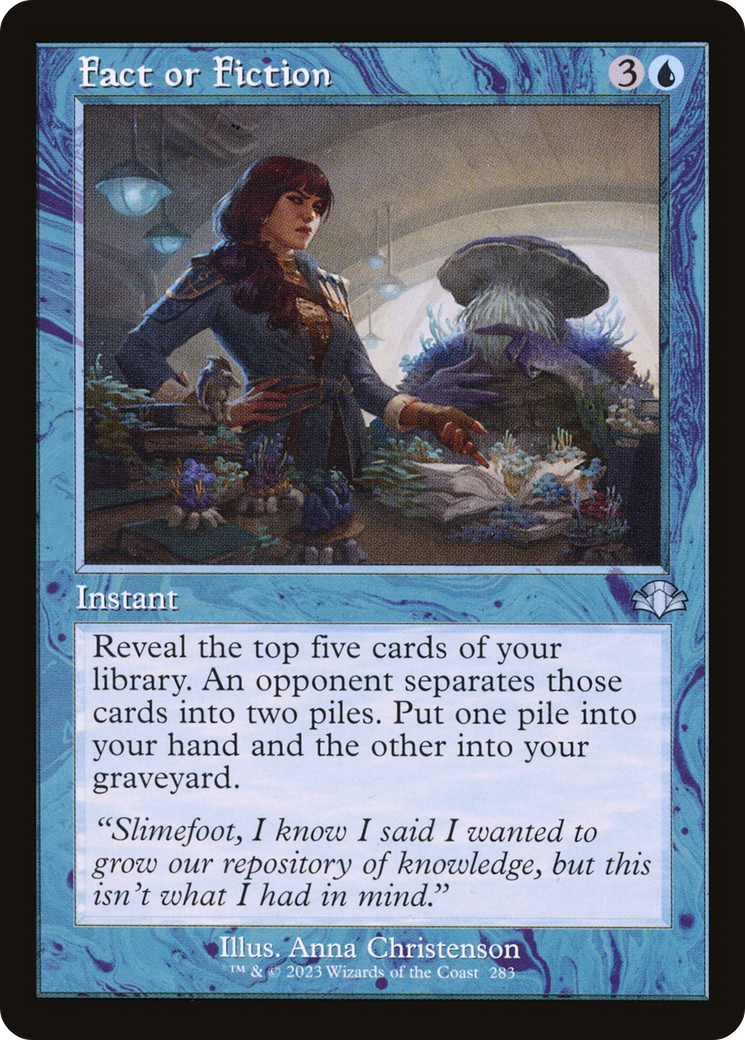 Image of Fact or Fiction (Retro Frame) (DMR-283) - Dominaria Remastered Foil
