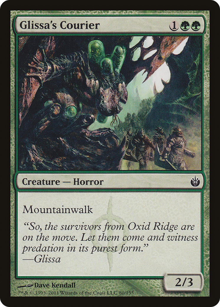 Image of Glissa's Courier (MBS-080) - Mirrodin Besieged